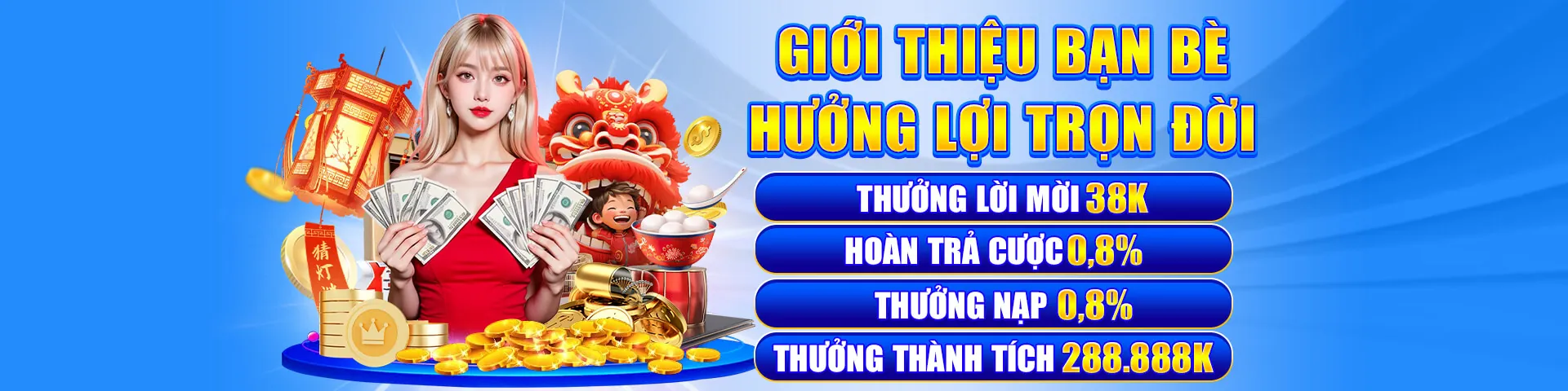 Banner sự kiện đặc biệt và giải đấu Nổ Hũ